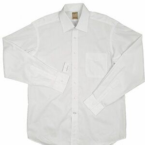 New $175 Ike Behar & Neiman Marcus Dress Shirt! 16.5 Long (36) Off White Canada